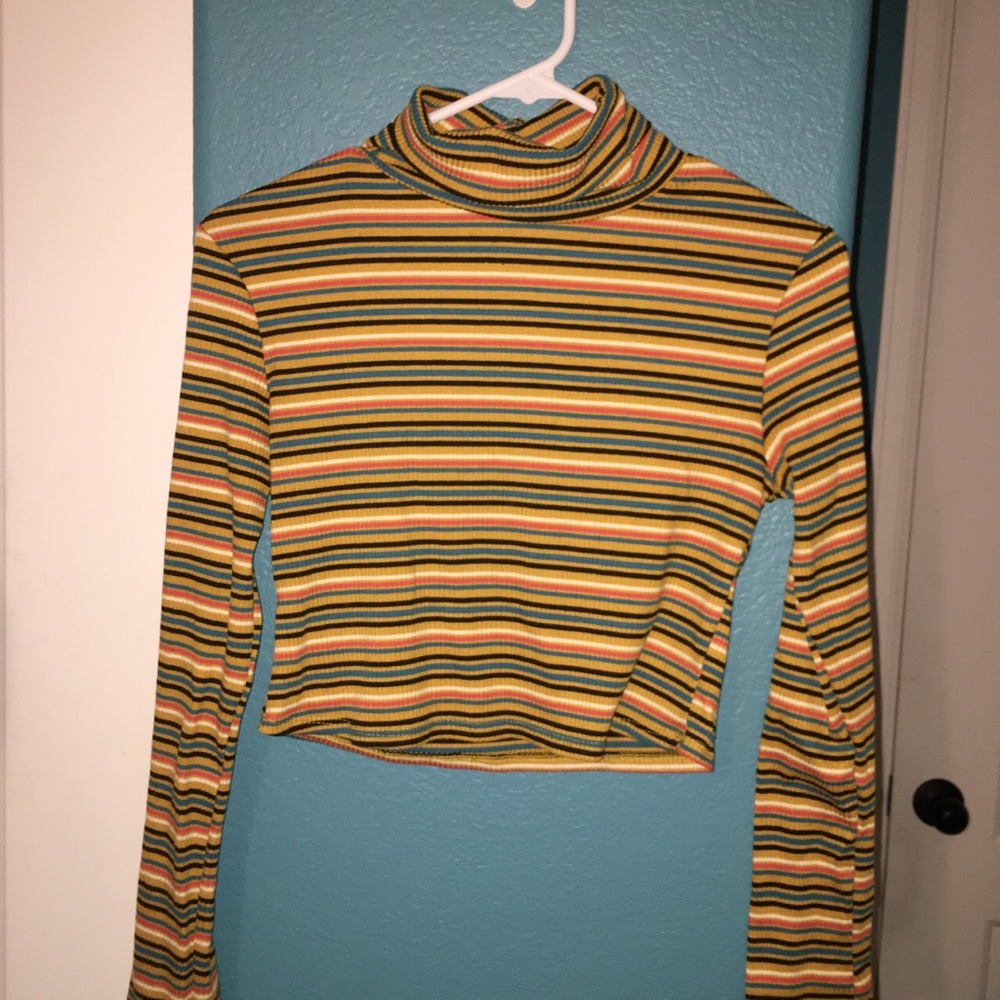 Super cute Striped Turtleneck